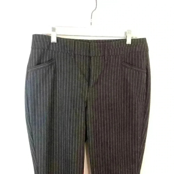 Gloria Vanderbilt The Perfect Fit Sz 6 Black With White Pinstripes Pants Viscose - Picture 2 of 6